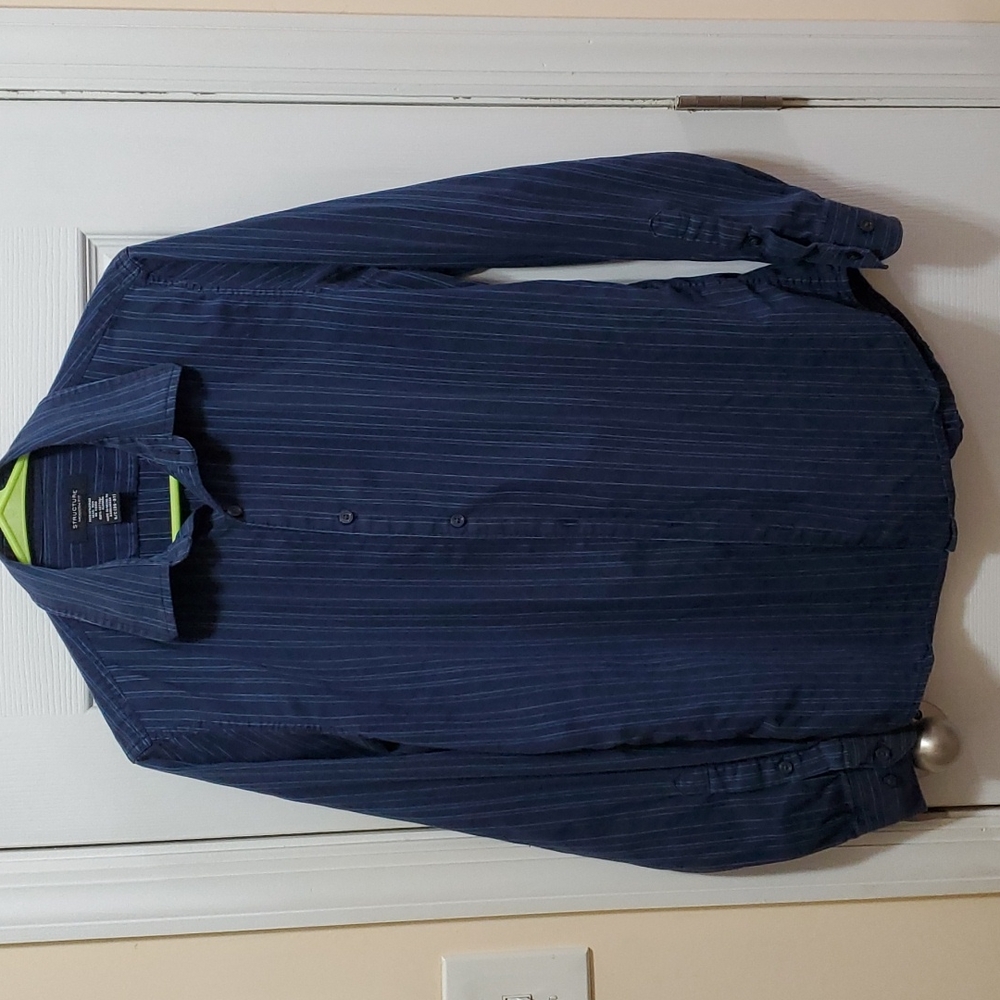 Structure modern fit men's dress shirt